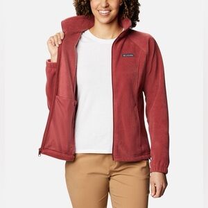◾️Columbia Benton Springs Women's Red Fleece Full Zip Jacket